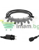Градински гирлянд с 10 LED крушки